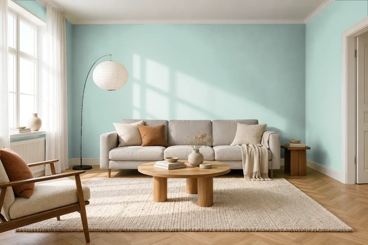 Краска Swiss Lake SL-2385 Sea Inspired — гостиная в скандинавском стиле