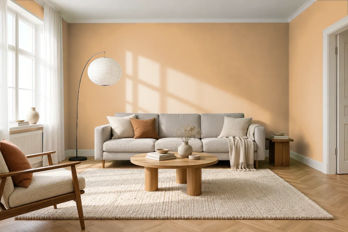 Краска Swiss Lake SL-1147 Fall Leaf — гостиная в скандинавском стиле