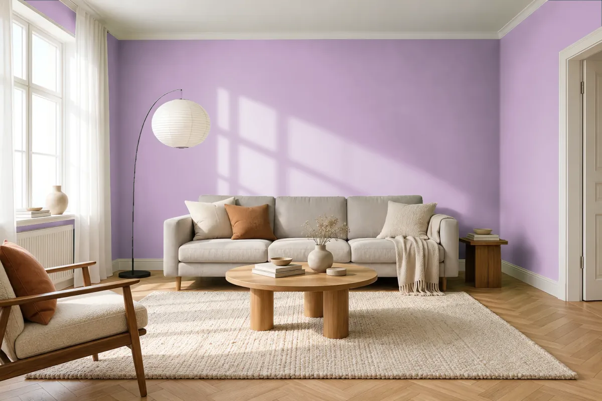 Краска Swiss Lake SL-1725 Grape Shake — гостиная в скандинавском стиле