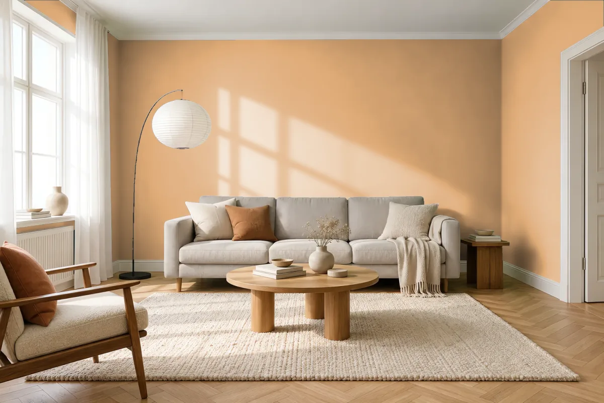Краска Swiss Lake SL-1220 Turkish Coffee — гостиная в скандинавском стиле