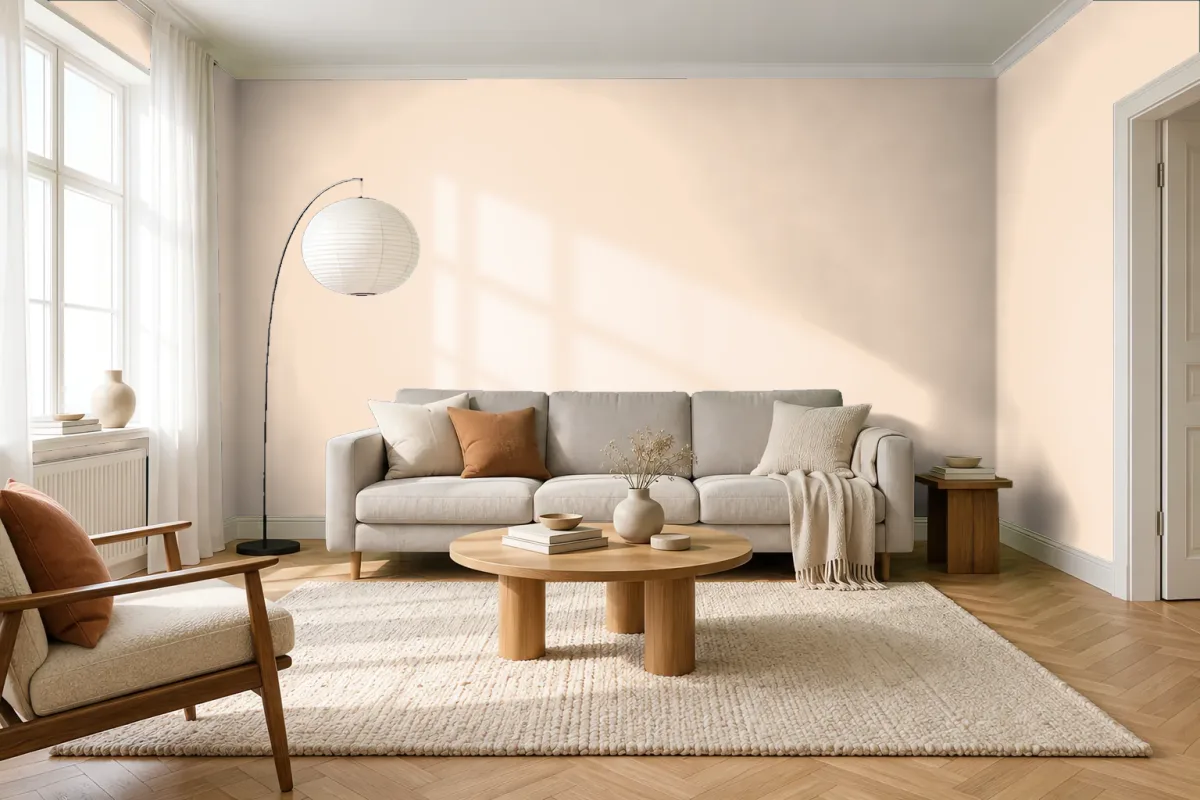 Краска Swiss Lake SL-1223 Milky Delight — гостиная в скандинавском стиле