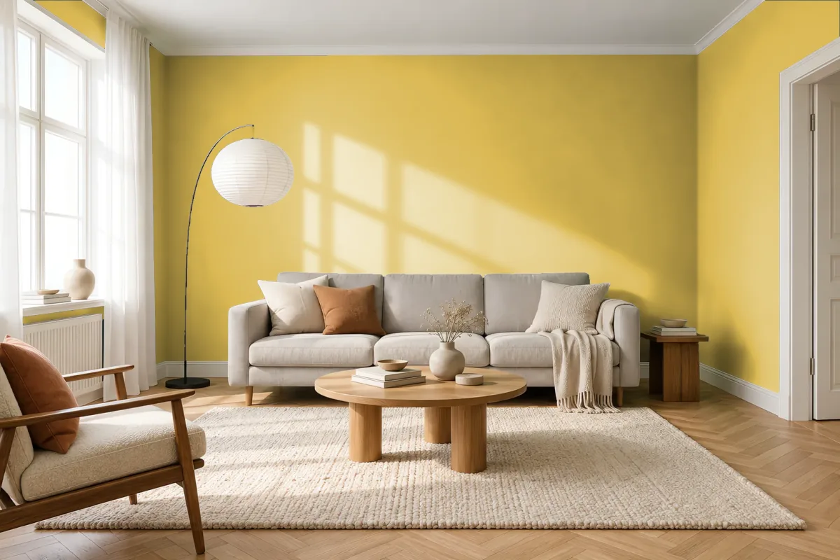 Краска Swiss Lake SL-0989 Tropical Siesta — гостиная в скандинавском стиле