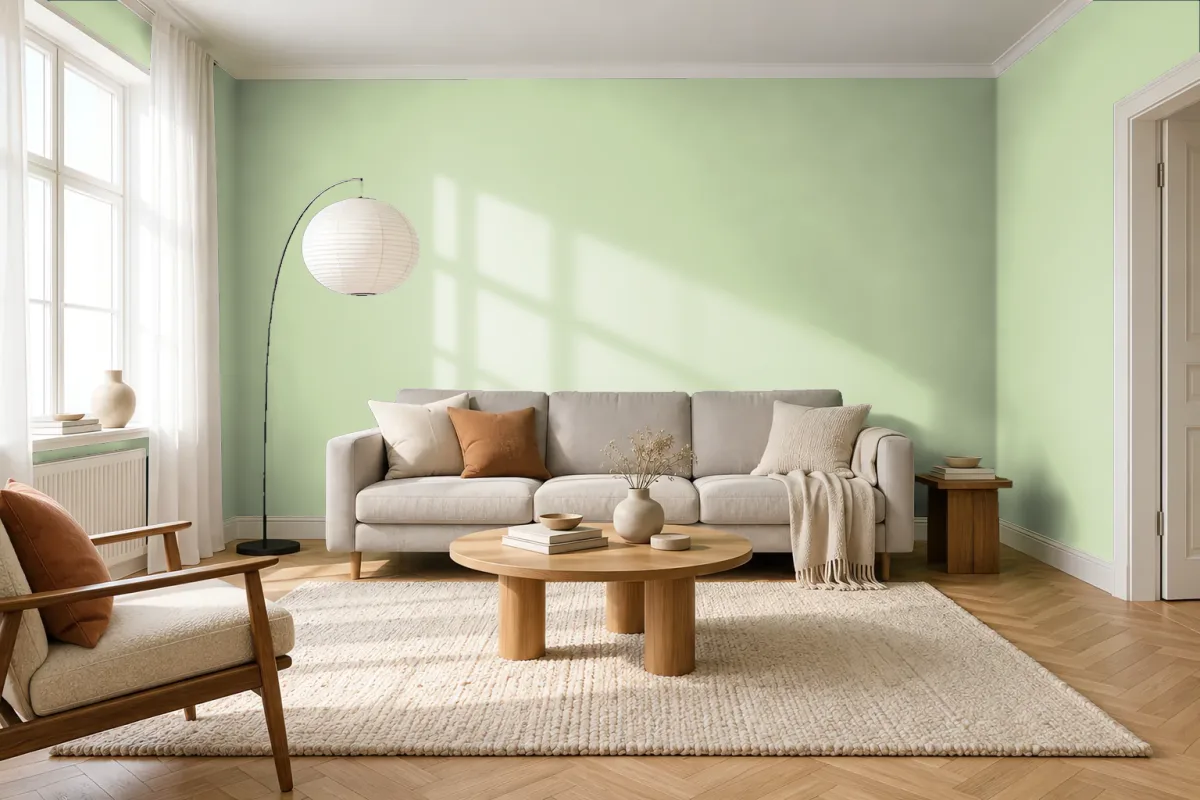 Краска Tikkurila TVT V381 — гостиная в скандинавском стиле