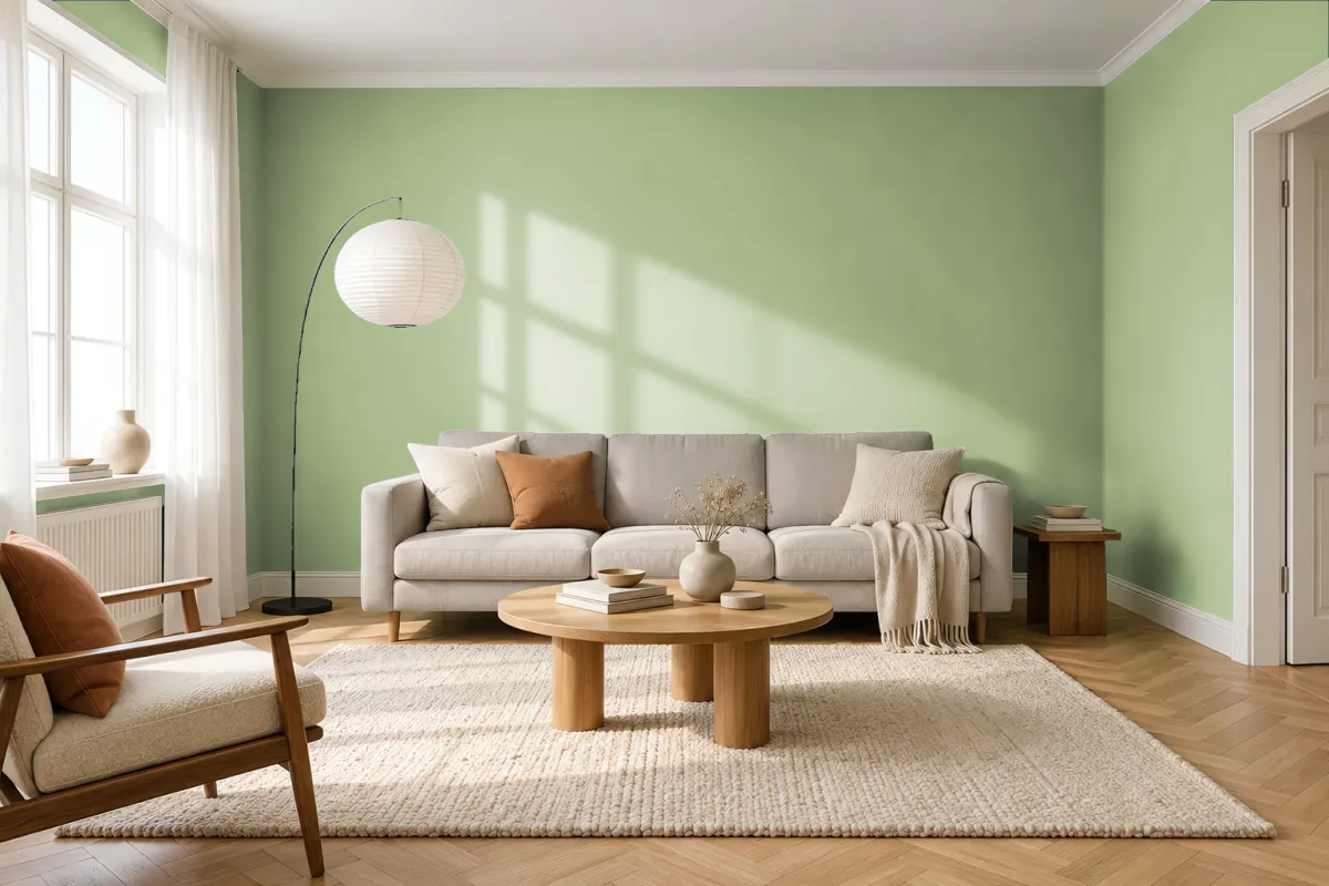 Краска Tikkurila TVT S381 — гостиная в скандинавском стиле