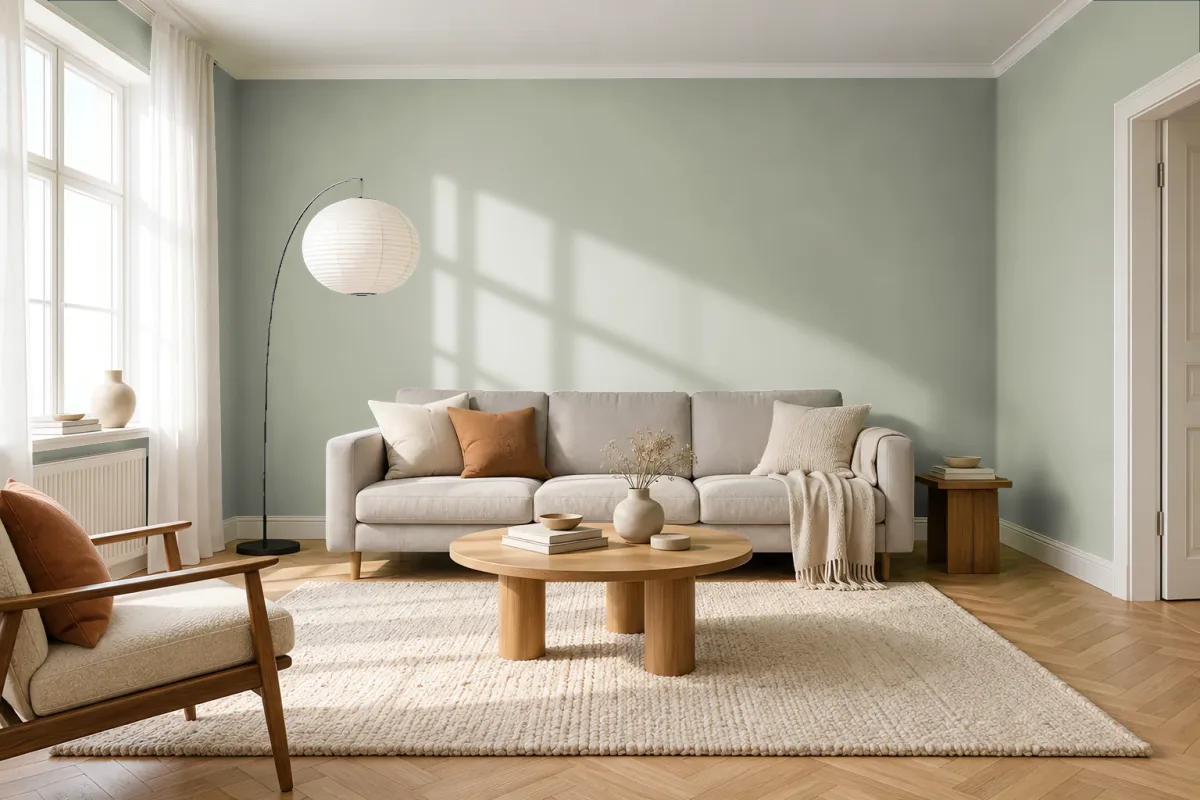 Краска Tikkurila TVT K446 — гостиная в скандинавском стиле