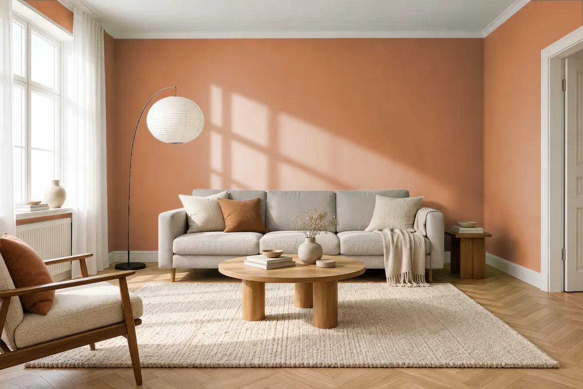 Краска Tikkurila TVT N403 — гостиная в скандинавском стиле