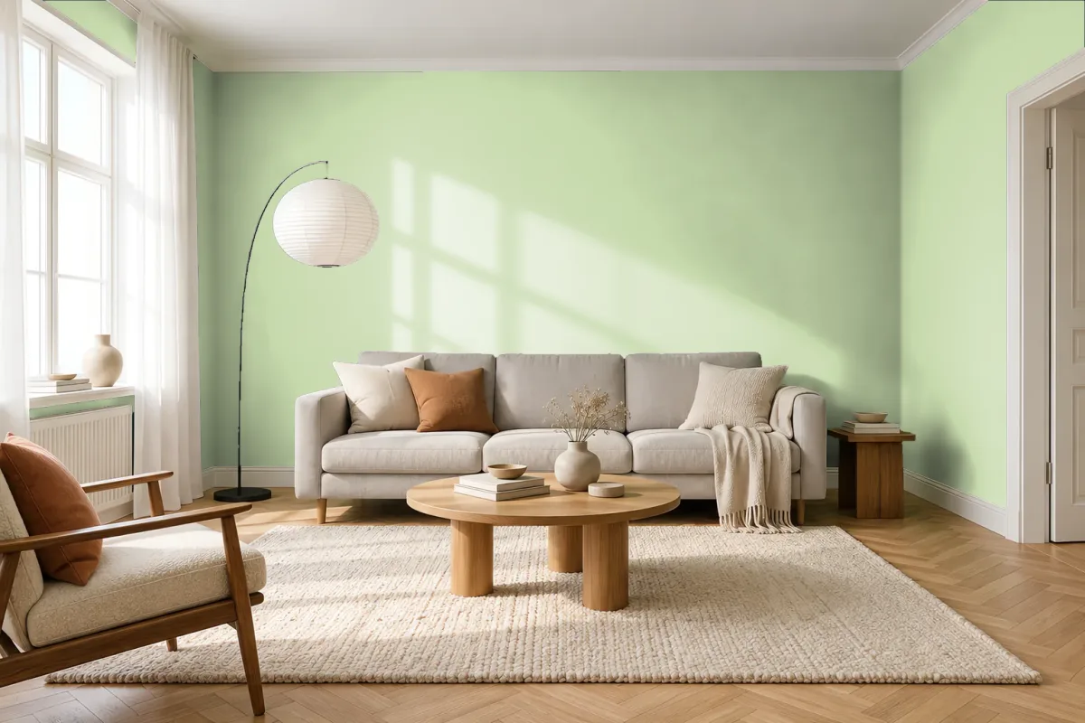 Краска Tikkurila TVT V382 — гостиная в скандинавском стиле