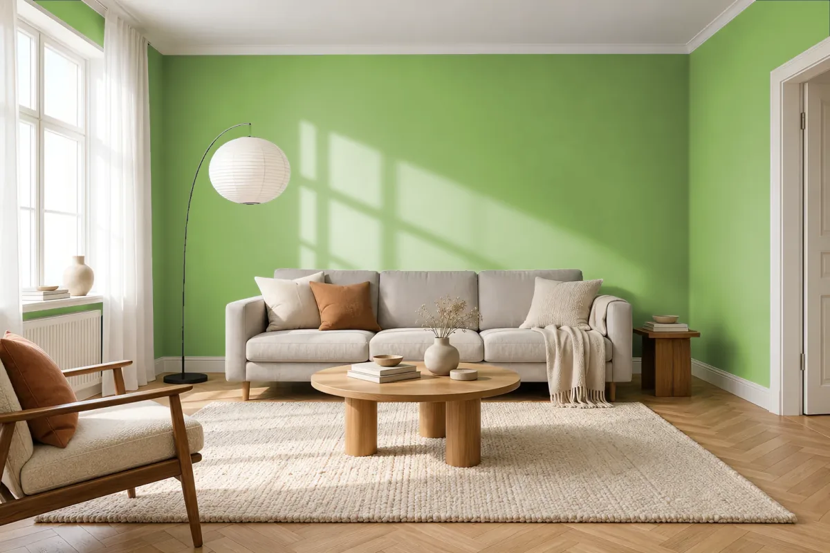 Краска Tikkurila TVT N382 — гостиная в скандинавском стиле