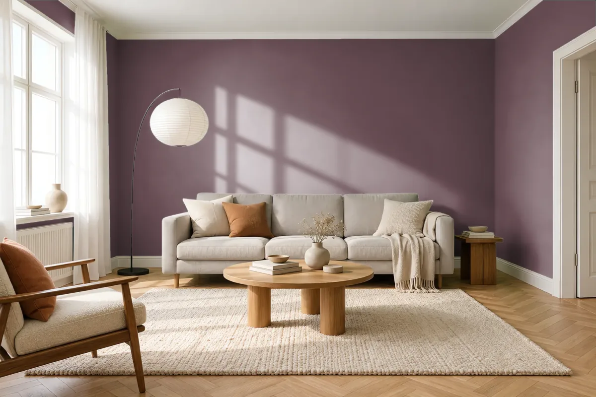 Краска Tikkurila TVT N425 — гостиная в скандинавском стиле