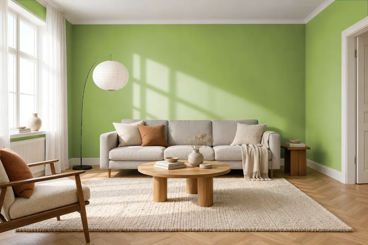Краска Tikkurila TVT K383 — гостиная в скандинавском стиле