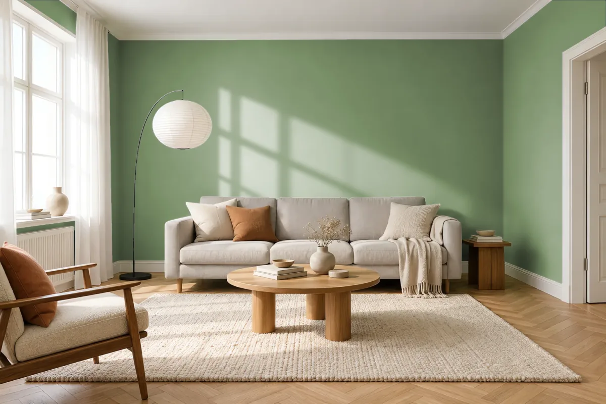 Краска Tikkurila TVT S383 — гостиная в скандинавском стиле