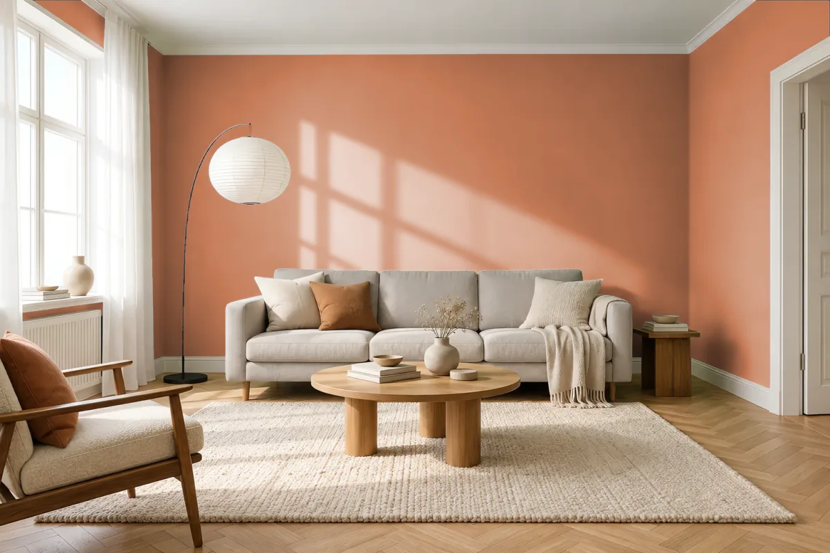 Краска Tikkurila TVT L405 — гостиная в скандинавском стиле