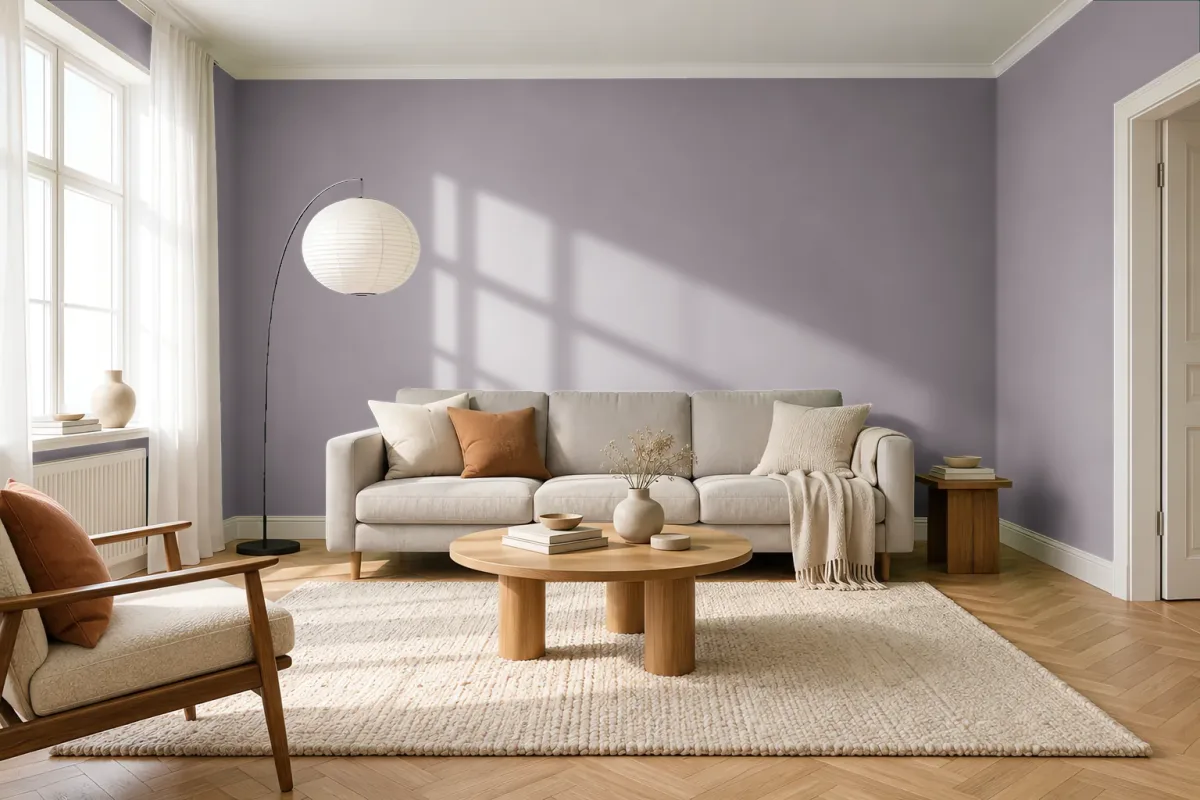 Краска Tikkurila TVT S426 — гостиная в скандинавском стиле