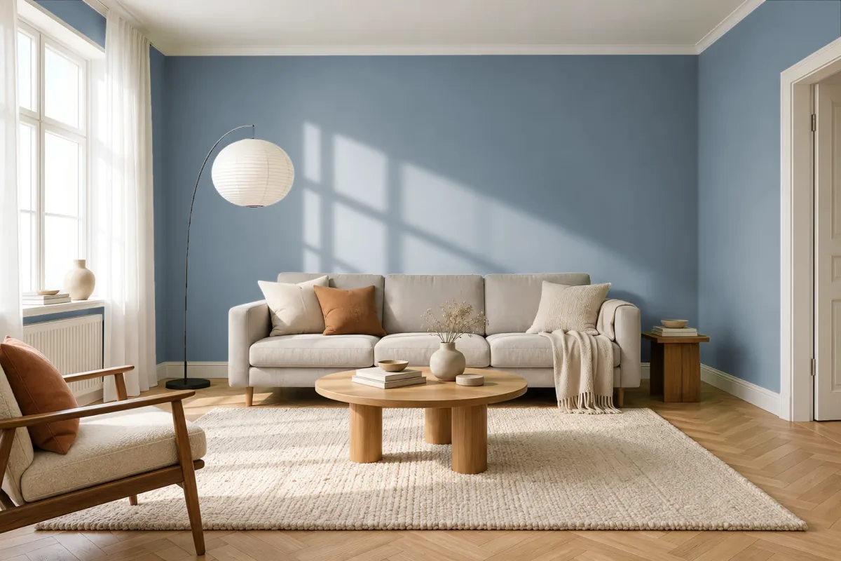 Краска Tikkurila TVT N490 — гостиная в скандинавском стиле