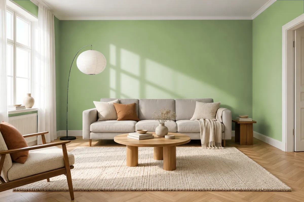Краска Tikkurila TVT K384 — гостиная в скандинавском стиле