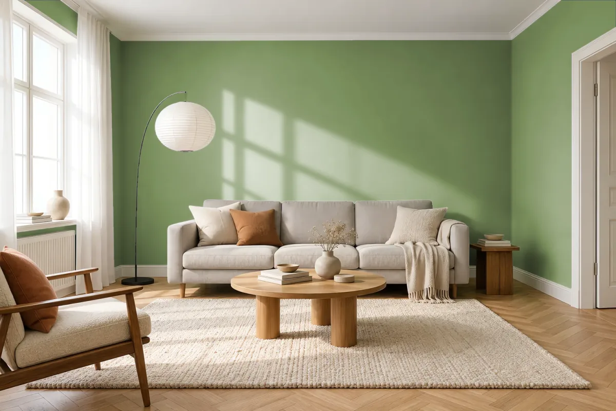 Краска Tikkurila TVT L384 — гостиная в скандинавском стиле