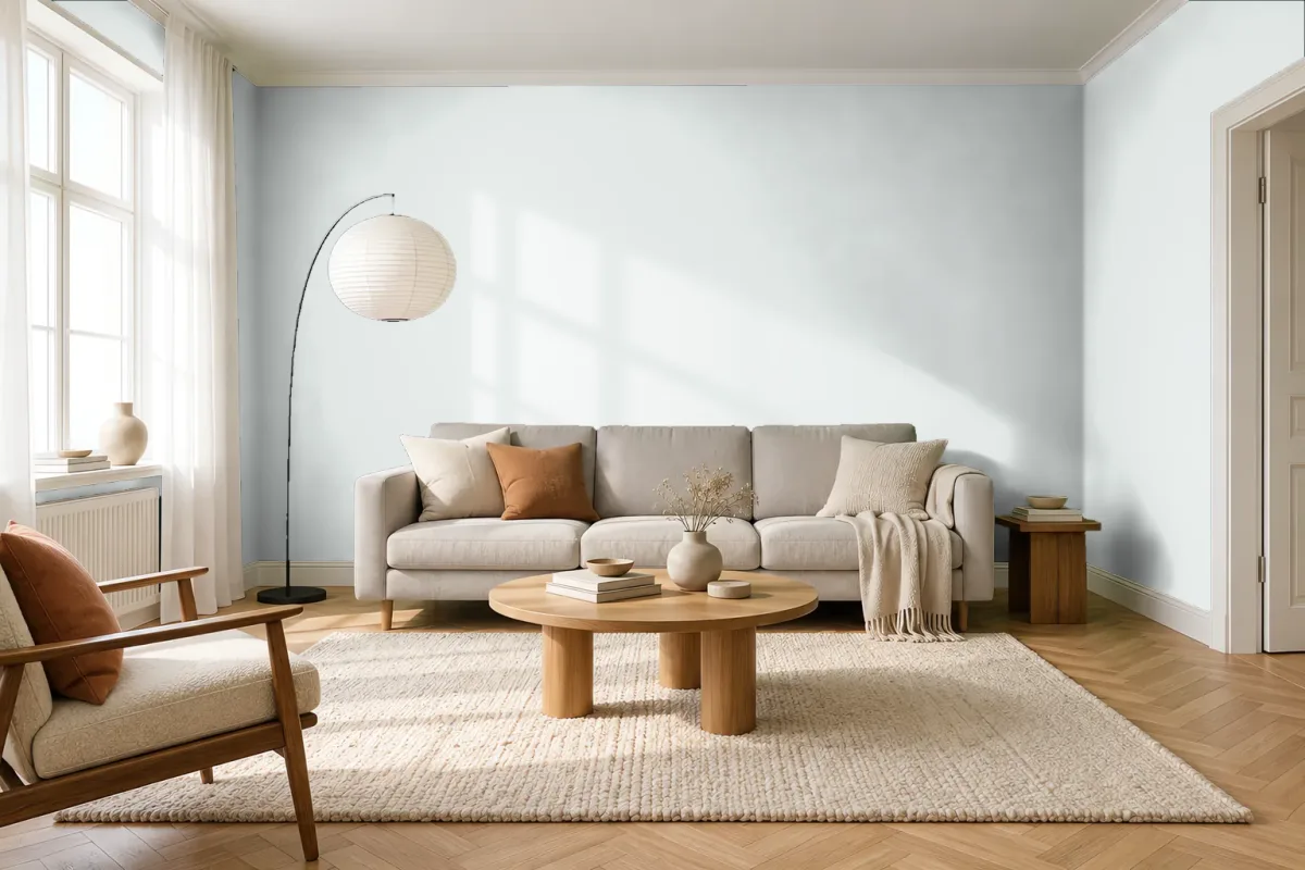 Краска Tikkurila TVT G491 — гостиная в скандинавском стиле