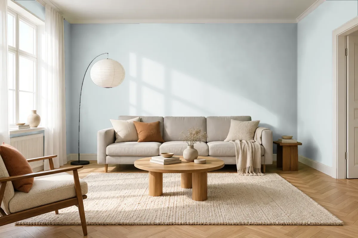 Краска Tikkurila TVT H491 — гостиная в скандинавском стиле