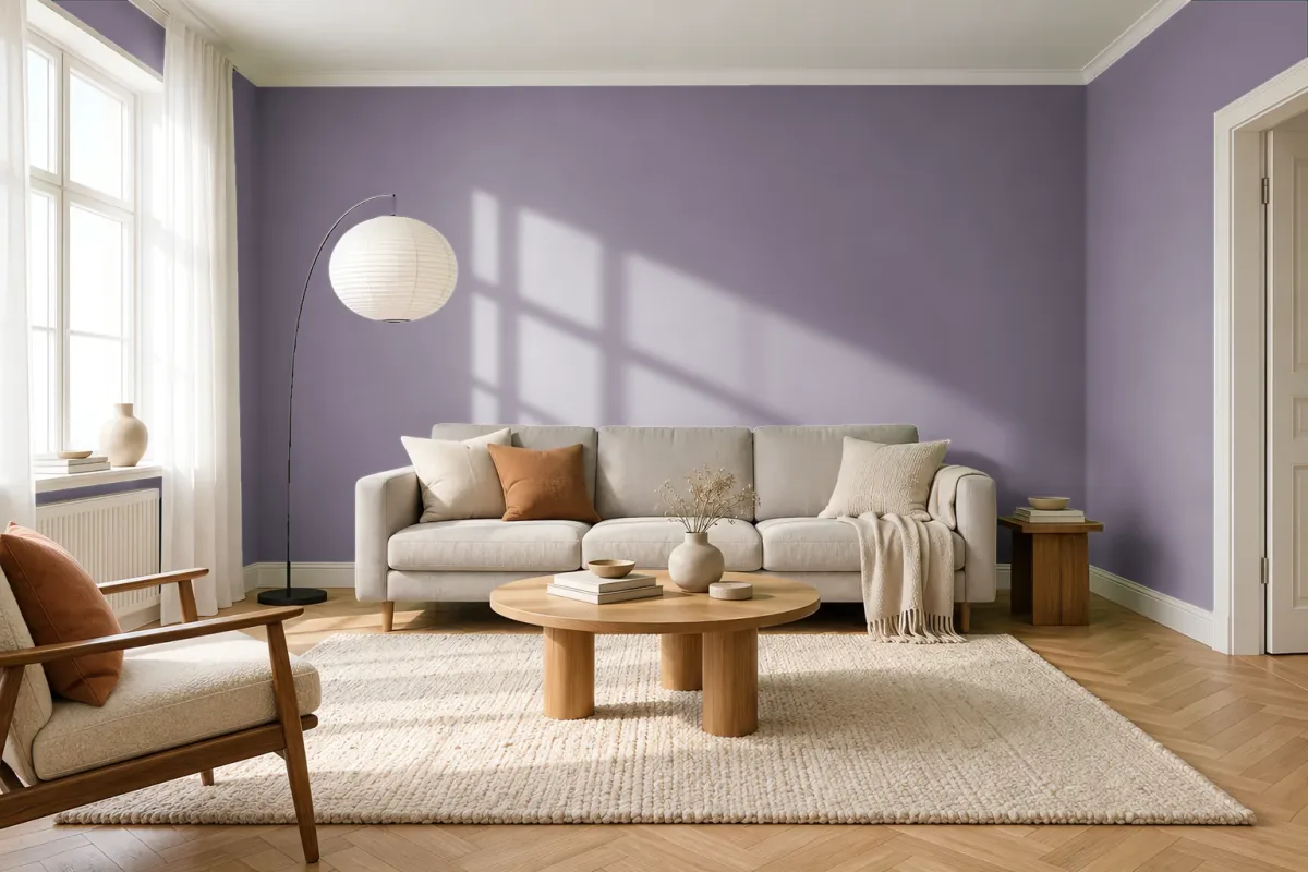 Краска Tikkurila TVT L427 — гостиная в скандинавском стиле