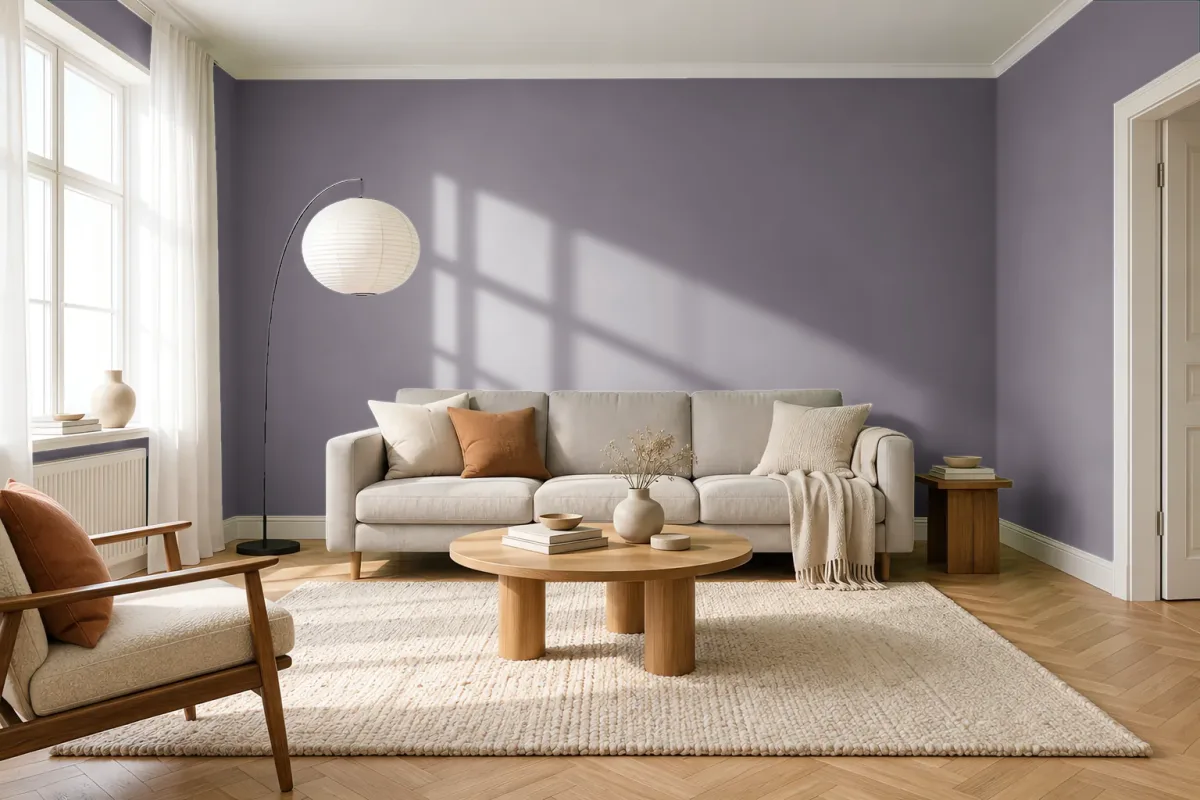 Краска Tikkurila TVT N427 — гостиная в скандинавском стиле