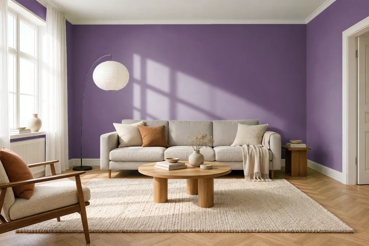 Краска Tikkurila TVT N342 — гостиная в скандинавском стиле