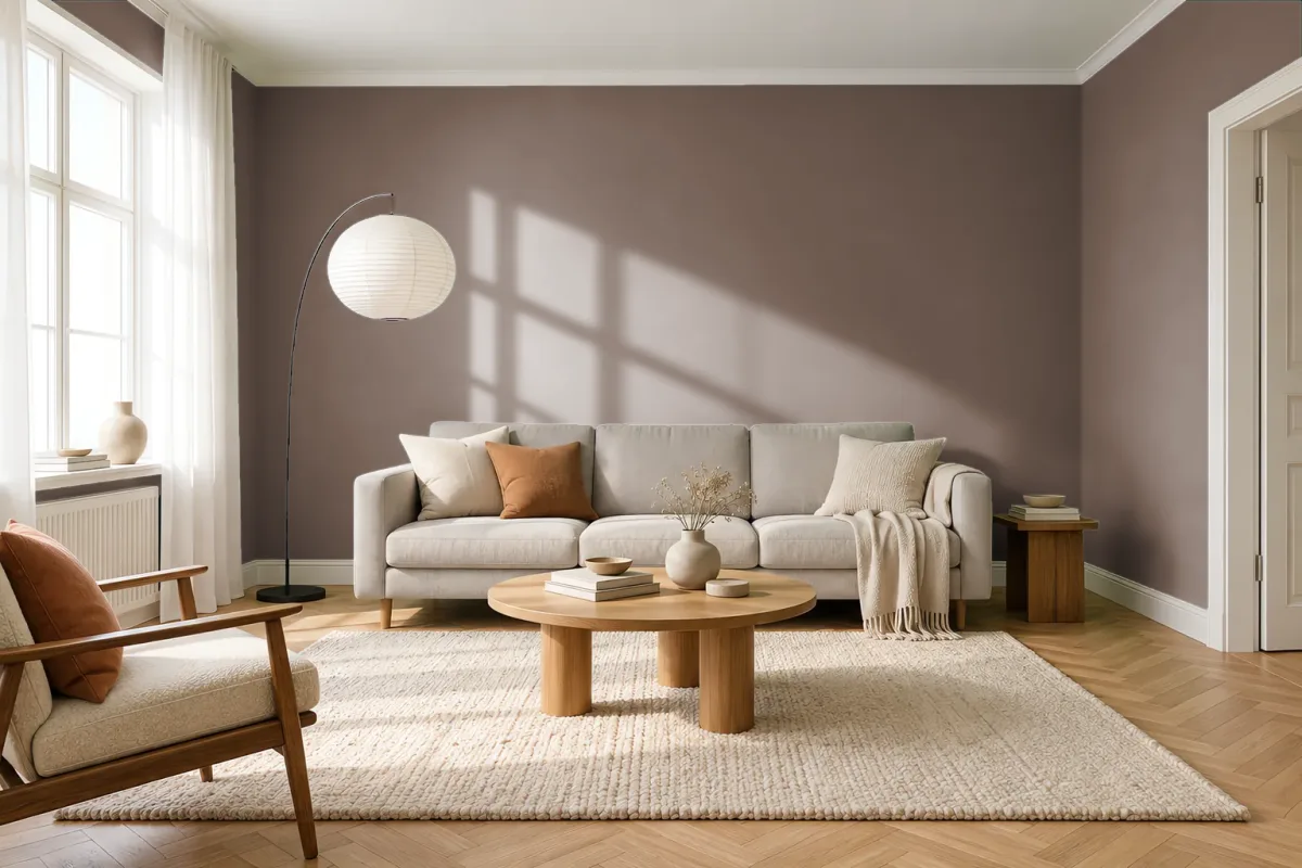 Краска Little Greene LG 318 Scullery — гостиная в скандинавском стиле