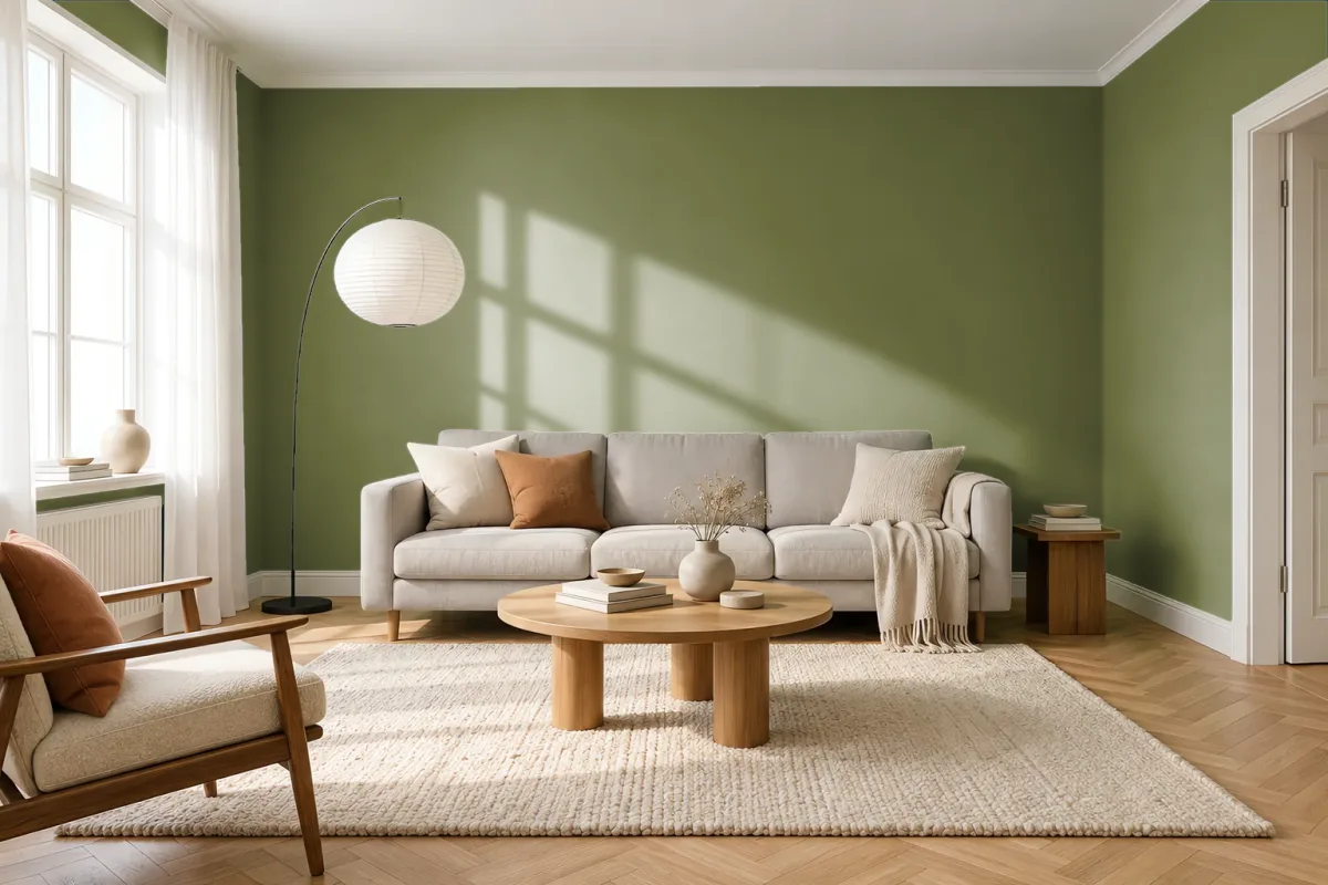 Краска Tikkurila TVT M385 — гостиная в скандинавском стиле
