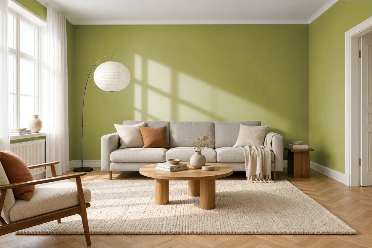 Краска Tikkurila TVT L386 — гостиная в скандинавском стиле