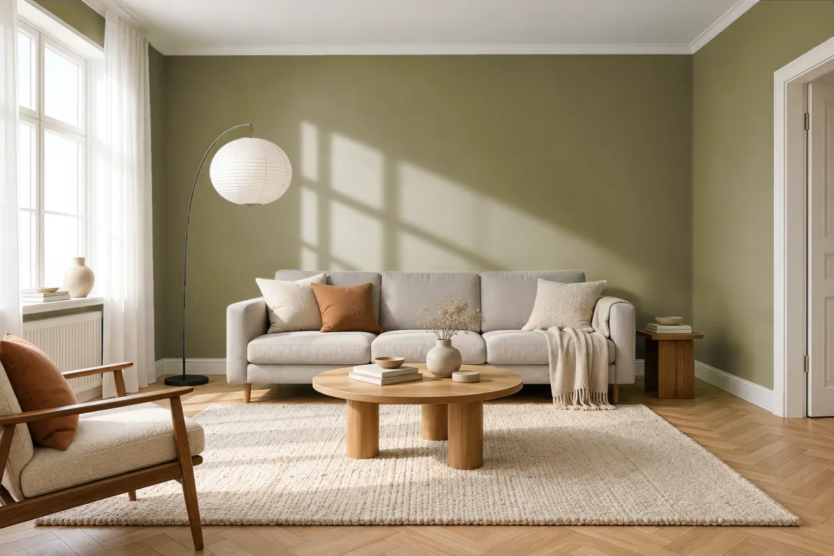 Краска Tikkurila TVT L450 — гостиная в скандинавском стиле