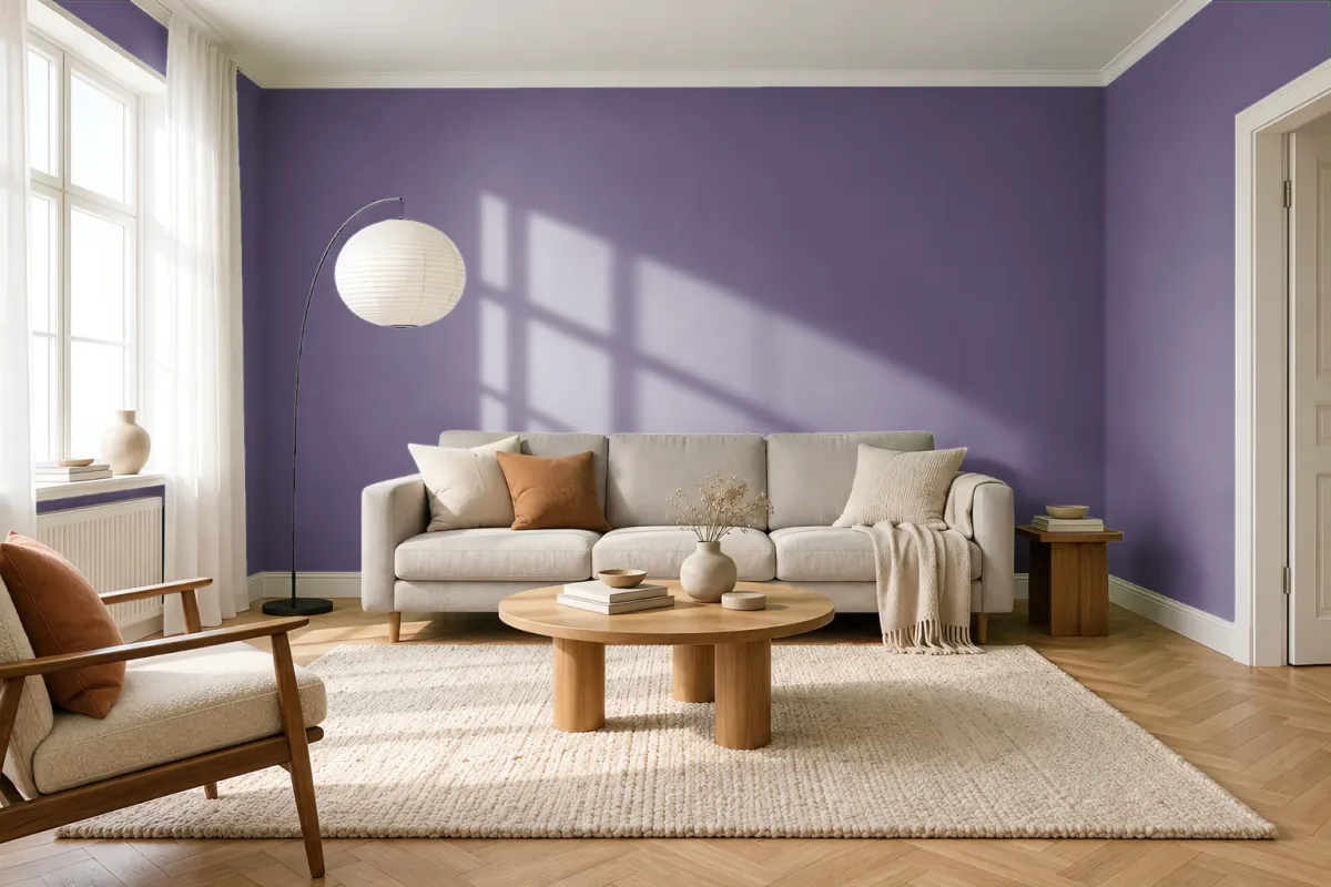 Краска Tikkurila TVT N343 — гостиная в скандинавском стиле
