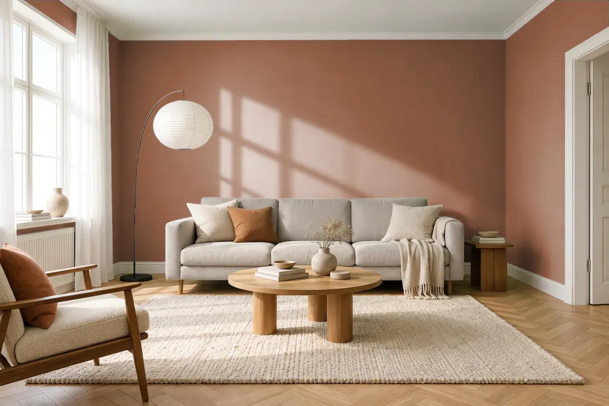 Краска Tikkurila TVT N407 — гостиная в скандинавском стиле