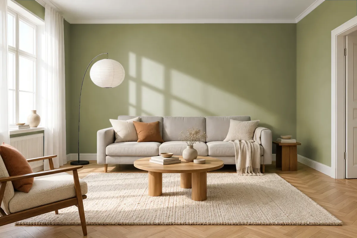 Краска Tikkurila TVT S450 — гостиная в скандинавском стиле