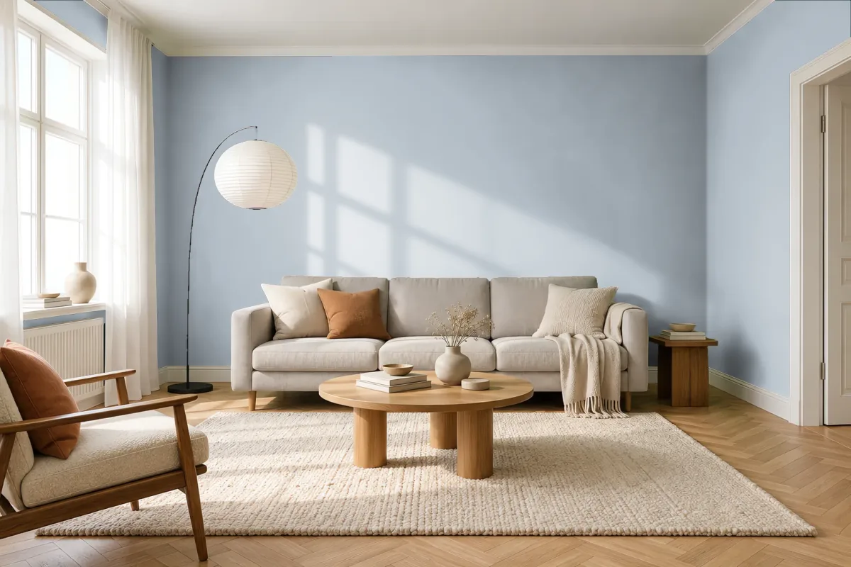 Краска Tikkurila TVT X429 — гостиная в скандинавском стиле