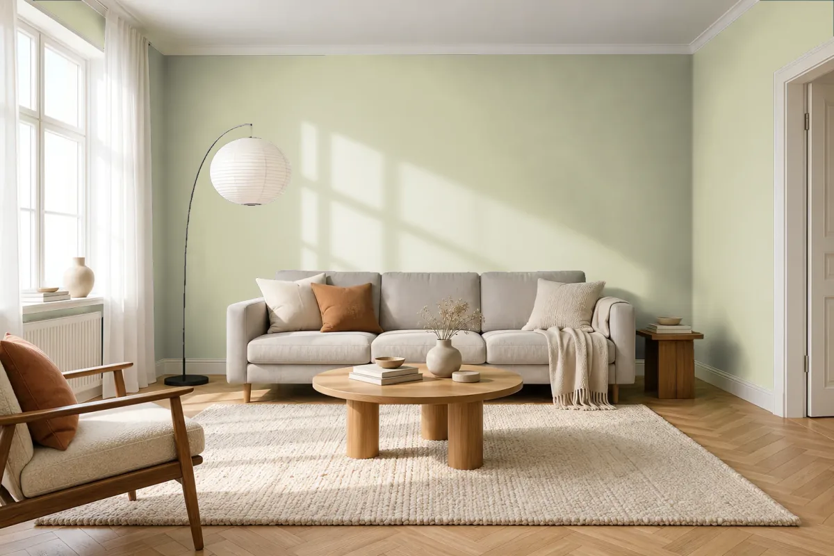 Краска Tikkurila TVT J451 — гостиная в скандинавском стиле