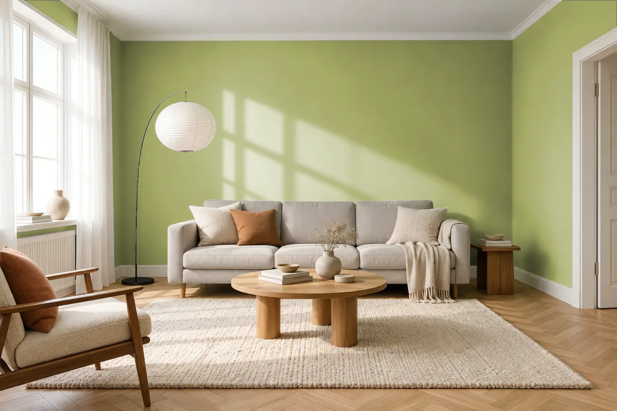 Краска Tikkurila TVT S387 — гостиная в скандинавском стиле