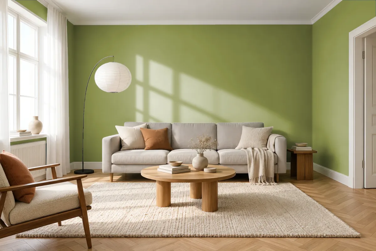 Краска Tikkurila TVT N387 — гостиная в скандинавском стиле