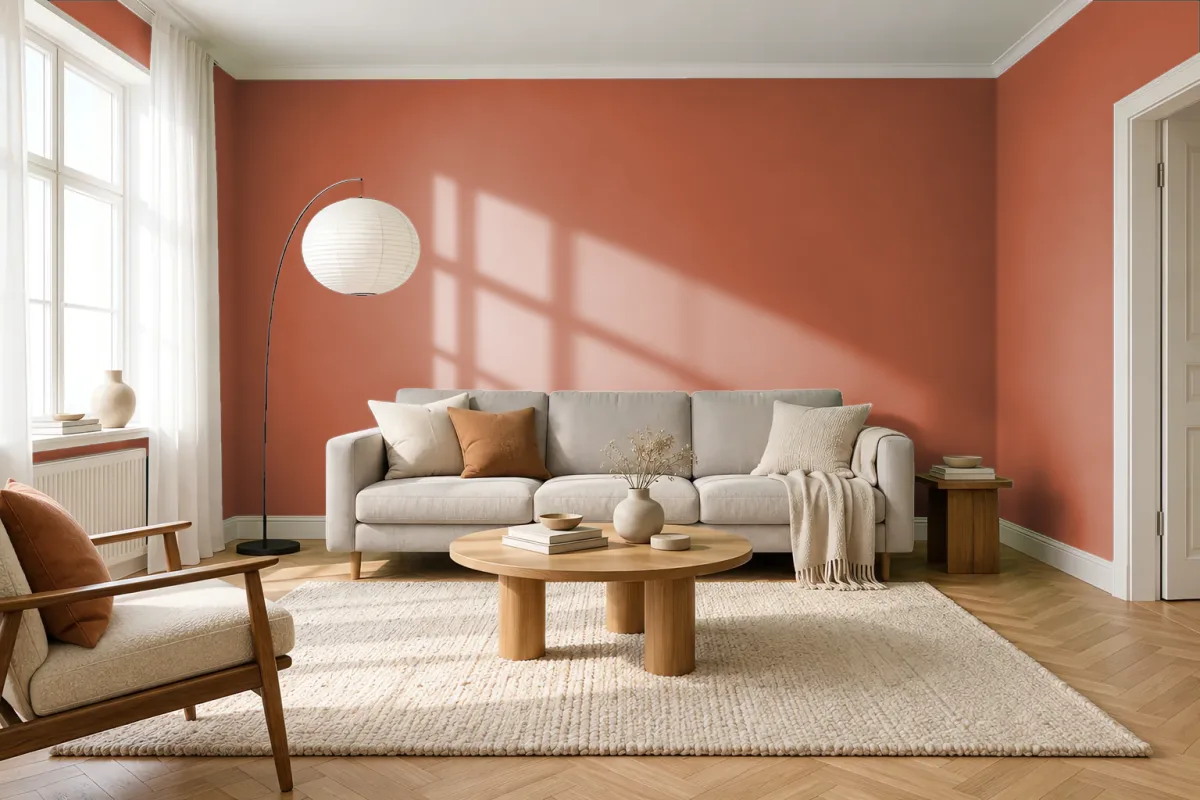 Краска Tikkurila TVT S409 — гостиная в скандинавском стиле
