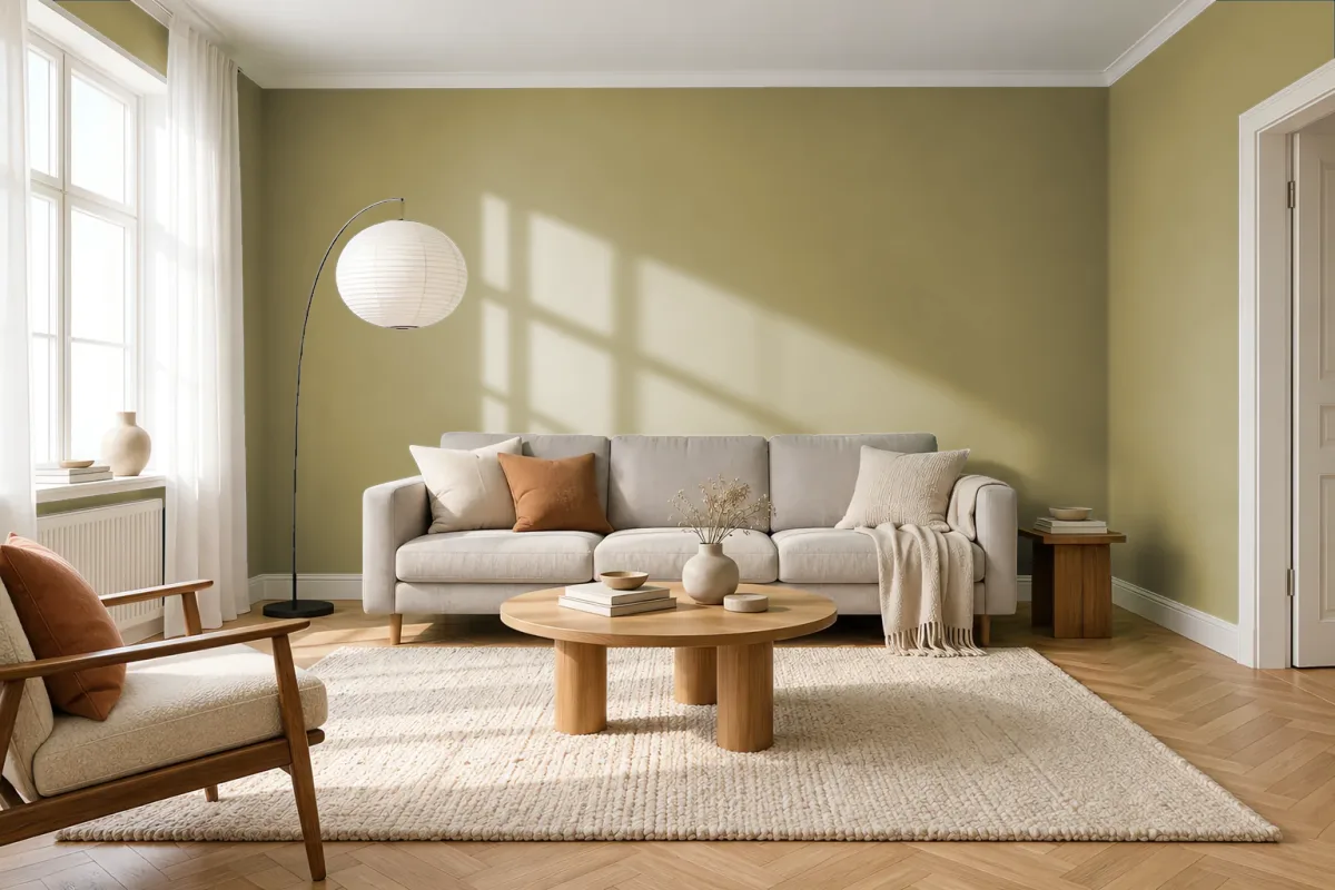 Краска Tikkurila TVT L452 — гостиная в скандинавском стиле