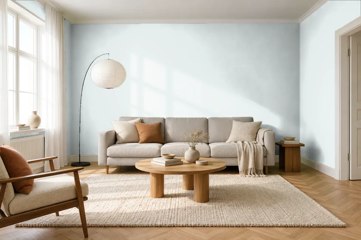 Краска Tikkurila TVT Y368 — гостиная в скандинавском стиле