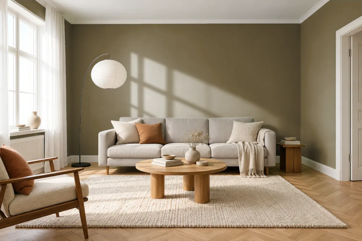 Краска Tikkurila TVT M453 — гостиная в скандинавском стиле