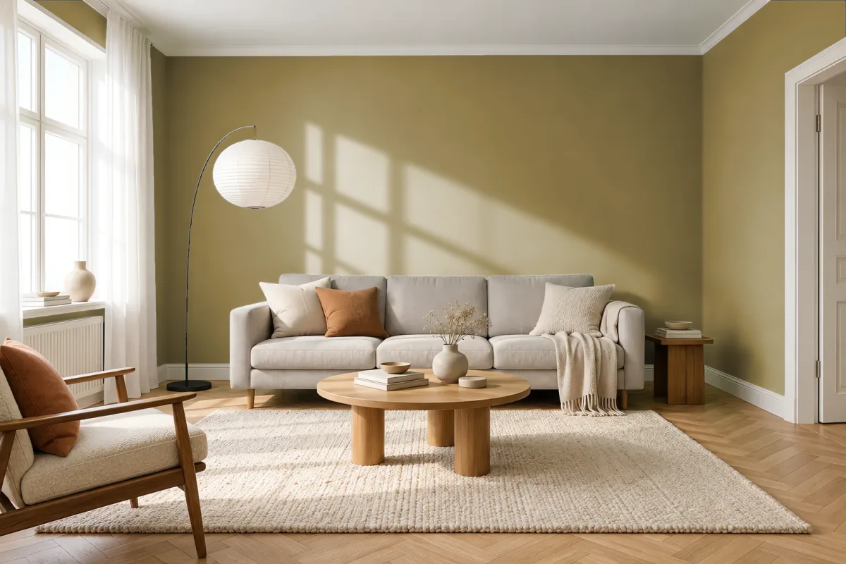 Краска Tikkurila TVT M454 — гостиная в скандинавском стиле