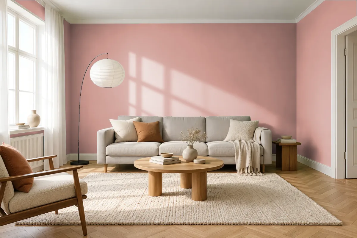 Краска Tikkurila TVT V412 — гостиная в скандинавском стиле