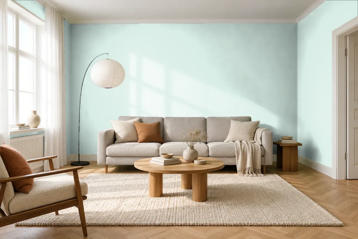 Краска Tikkurila TVT G371 Crystal — гостиная в скандинавском стиле