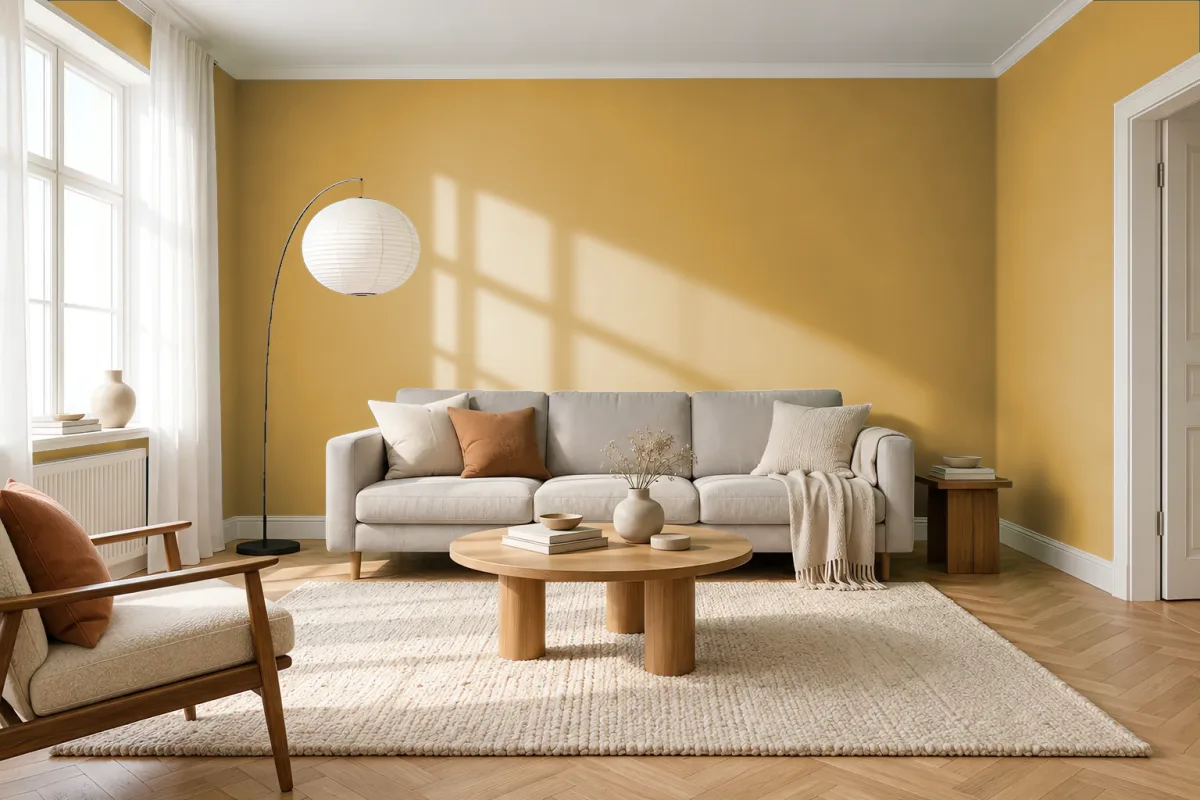 Краска Tikkurila TVT L392 — гостиная в скандинавском стиле