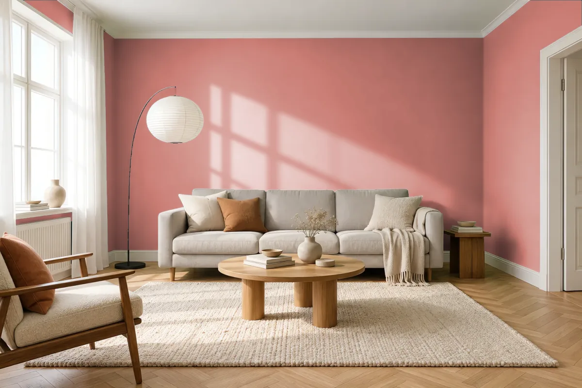 Краска Tikkurila TVT K414 — гостиная в скандинавском стиле
