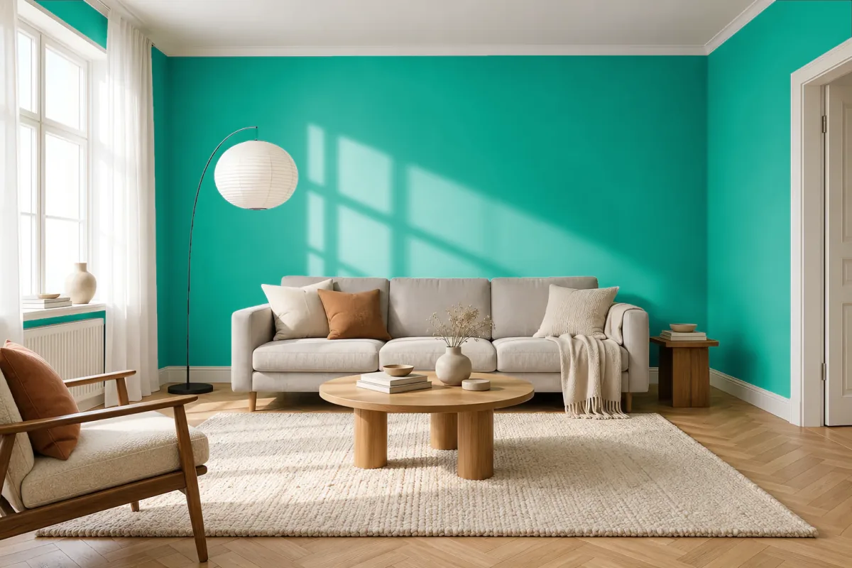 Краска Tikkurila TVT S371 — гостиная в скандинавском стиле