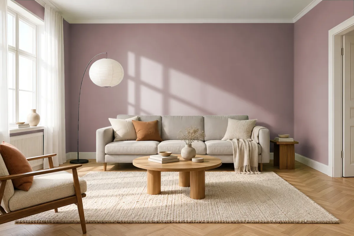Краска Tikkurila TVT S478 Salon — гостиная в скандинавском стиле
