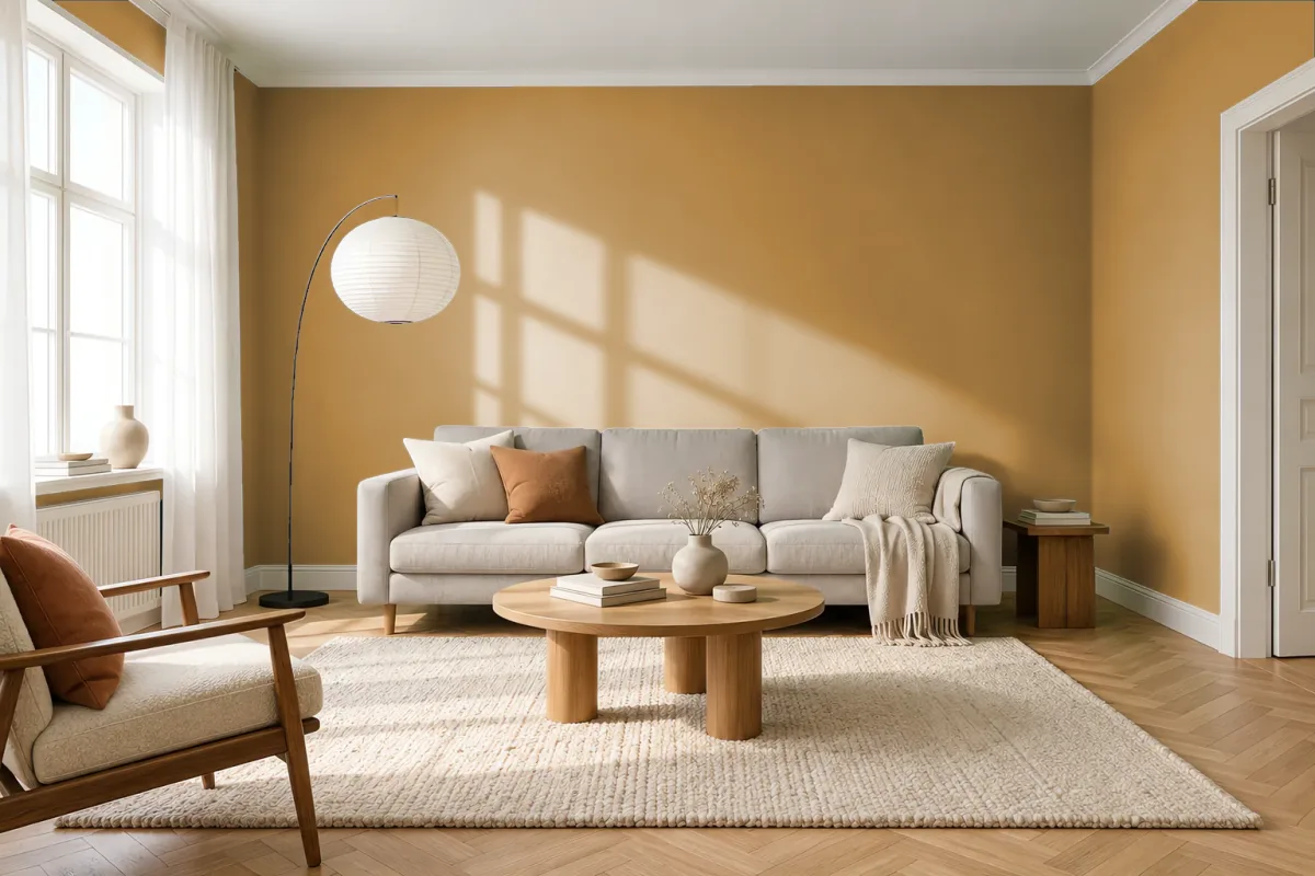 Краска Tikkurila TVT N393 — гостиная в скандинавском стиле