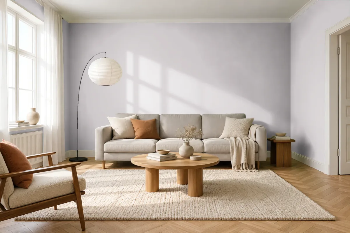 Краска Tikkurila TVT Y479 — гостиная в скандинавском стиле
