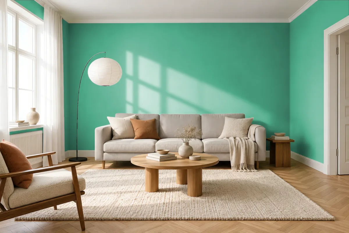 Краска Tikkurila TVT K373 — гостиная в скандинавском стиле